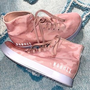 High top pink camo Nobull shoes